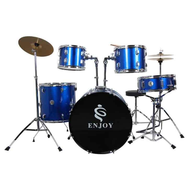 

Superior configuration quality acoustic drum kit with 5 colors