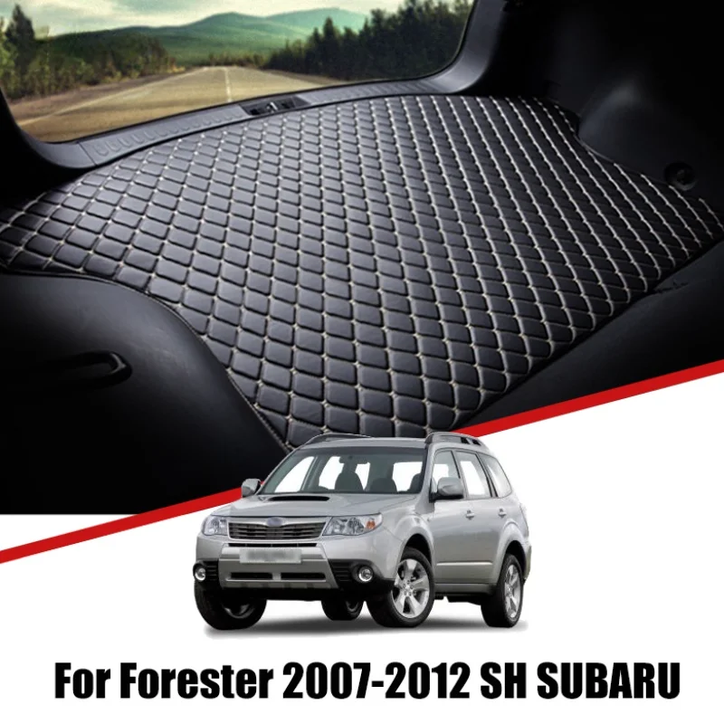 

Автомобильный багажник из искусственной кожи для Subaru Forester SH 2007 2008 2009 2010 2011, задняя крышка грузового лотка, водонепроницаемый напольный коврик