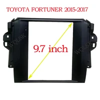 wqlsk 9 7 inch car radio fascia for toyota fortuner 2015 2017 2 din android gps player casing frame head unit stereo cover
