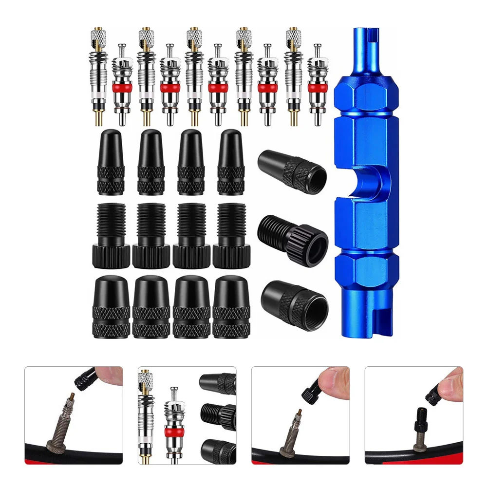 

Valve Core Tool Cores Repair Kit Remove Remover Bike Wheel Adapter Tire Cap Tyre For replacing the without removing the