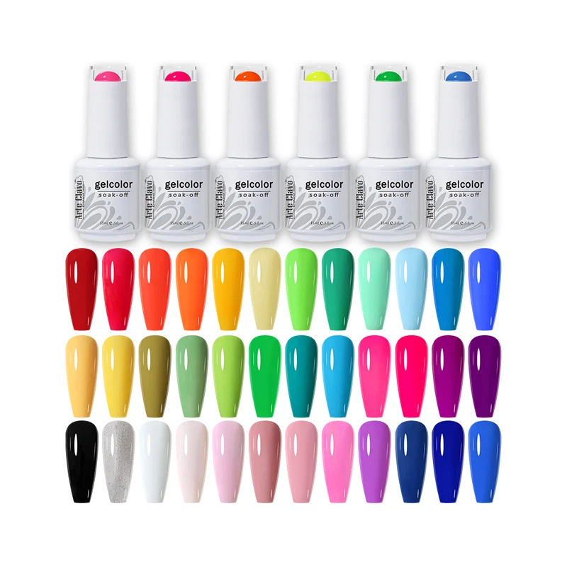 

Arte Clavo Pink Colours UV Gel Nail Polish 15ml Gel Varnish Soak Off Gel Polish Gellack Hybrid Semi Permanent Nails Art Manicure