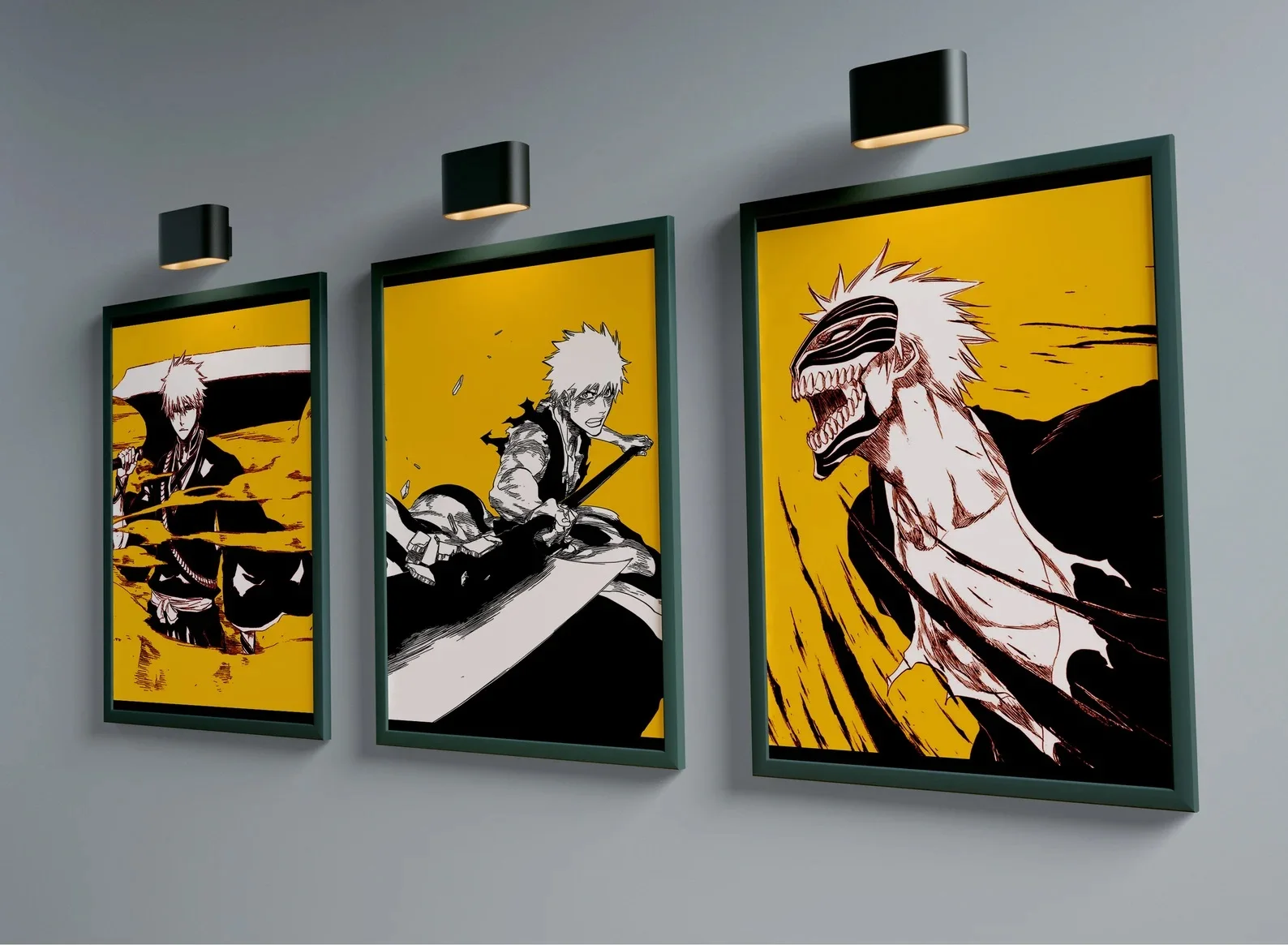 Картина для манги Ichigo с отбеливателем Детские постеры аниме игр настенные