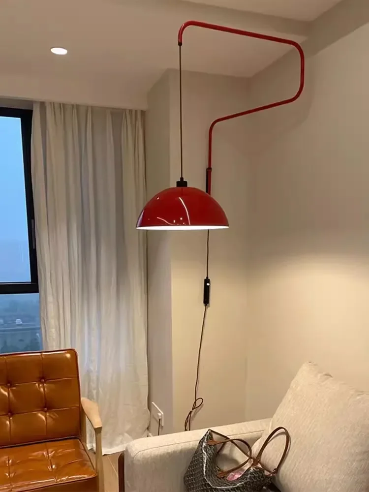 Красная рокерная люстра антикварная гостиная кабинет настенный светильник для