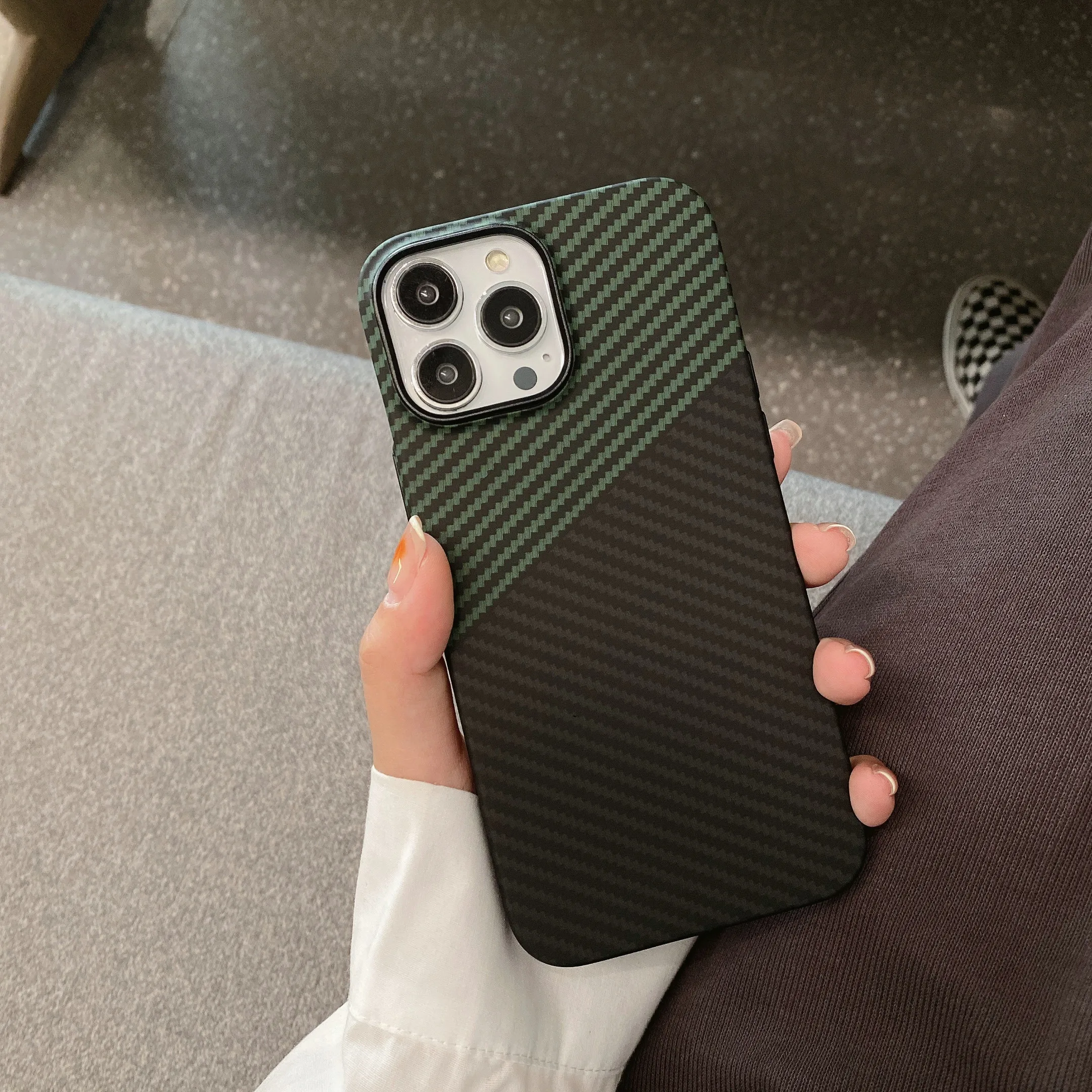 Color Blocking Carbon Fiber Pattern Case for IPhone 14 Plus 13 12 Pro Max Protection Shockproof Anti-Scratch IPhone14 Cover