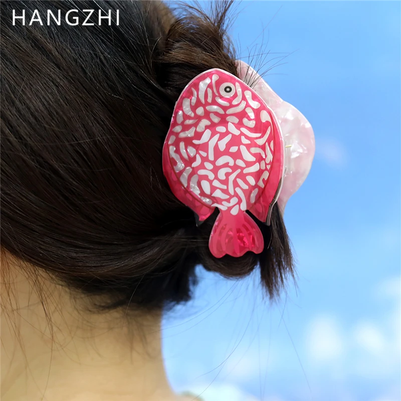 HangZhi новый милый тропический зажим для волос с рыбкой Когти морскими животными
