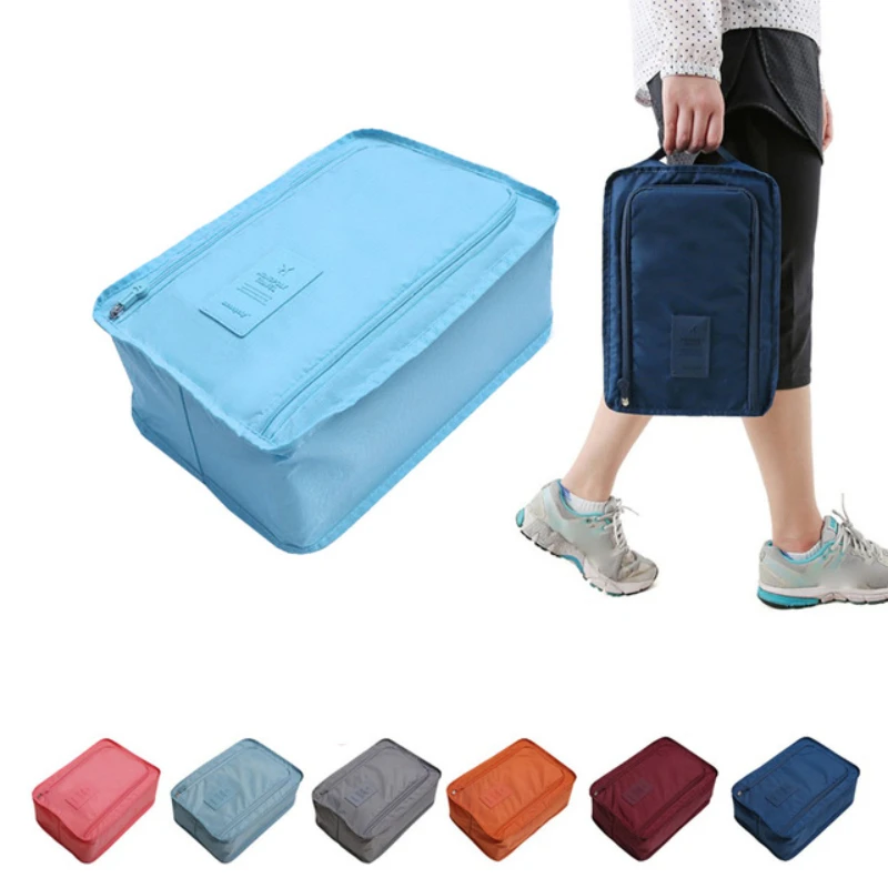 Multi Function Shoes Storage Bags Portable Travel Toiletry Cosmetic Makeup Pouch Case Organizer Travel Handle Bags Organizer images - 6