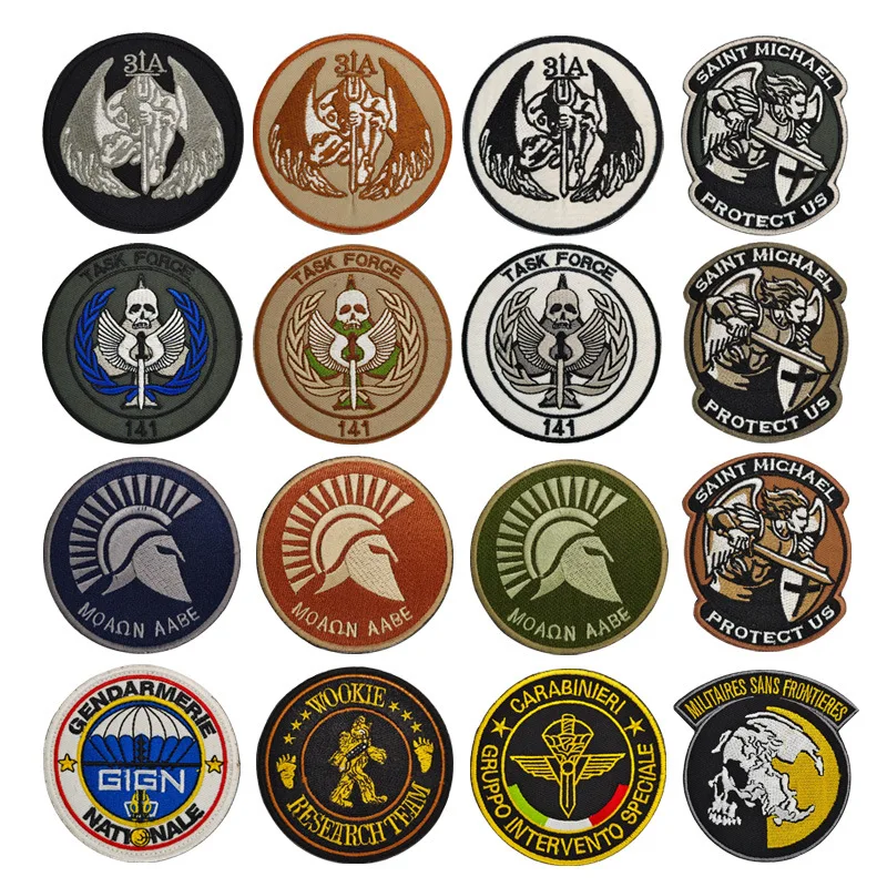 

Military Embroidery Velcro Patch Personalized Cloth Patch Tactical Morale Badge Stickers Army Patches Iron Applique on Clothes