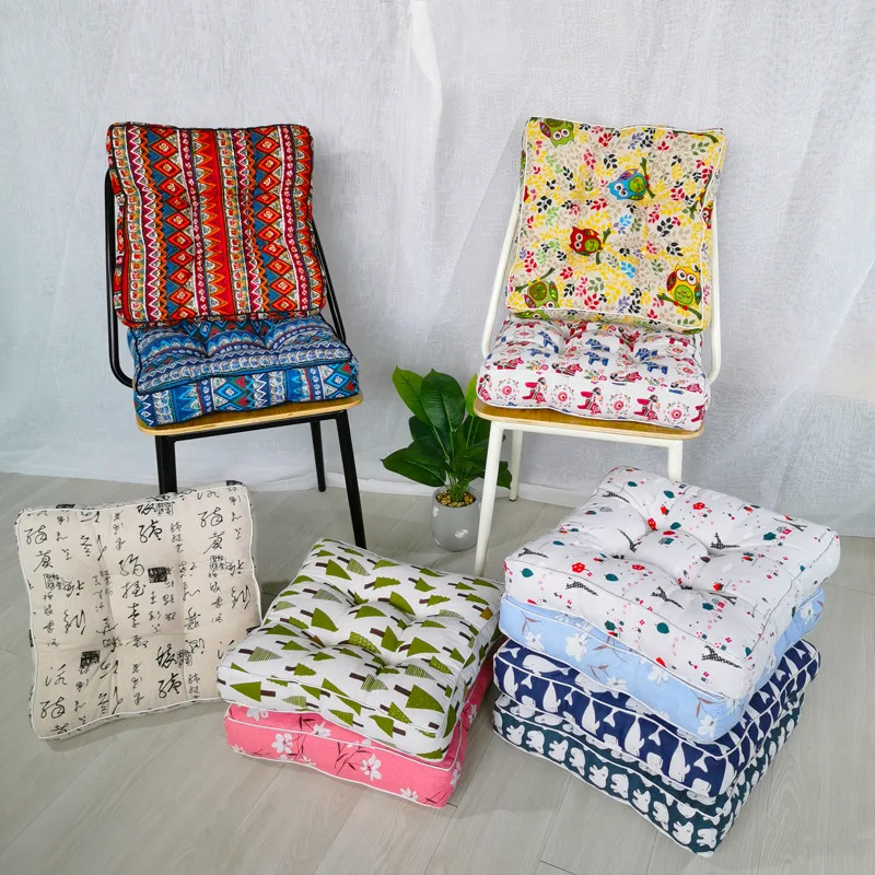 

Seat Pads Cushion Cotton Various Patterns Floor Mat Bay Window Mats Chair Sofa Couch Office Butt Soft Warm Cushions