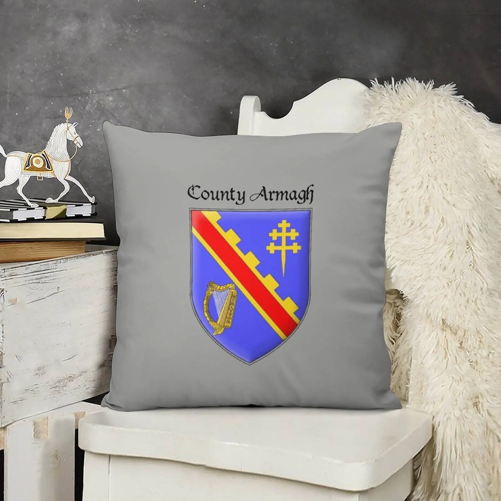 Декоративная подушка County Armagh Ancient Crest рождественские украшения для дома 2021