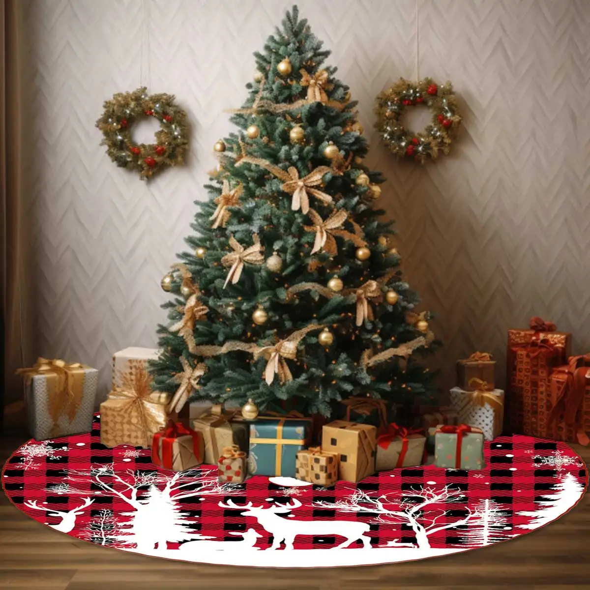 Юбка для рождественской елки 1 шт. 36/48/60 дюйма юбки Искусственная елка.