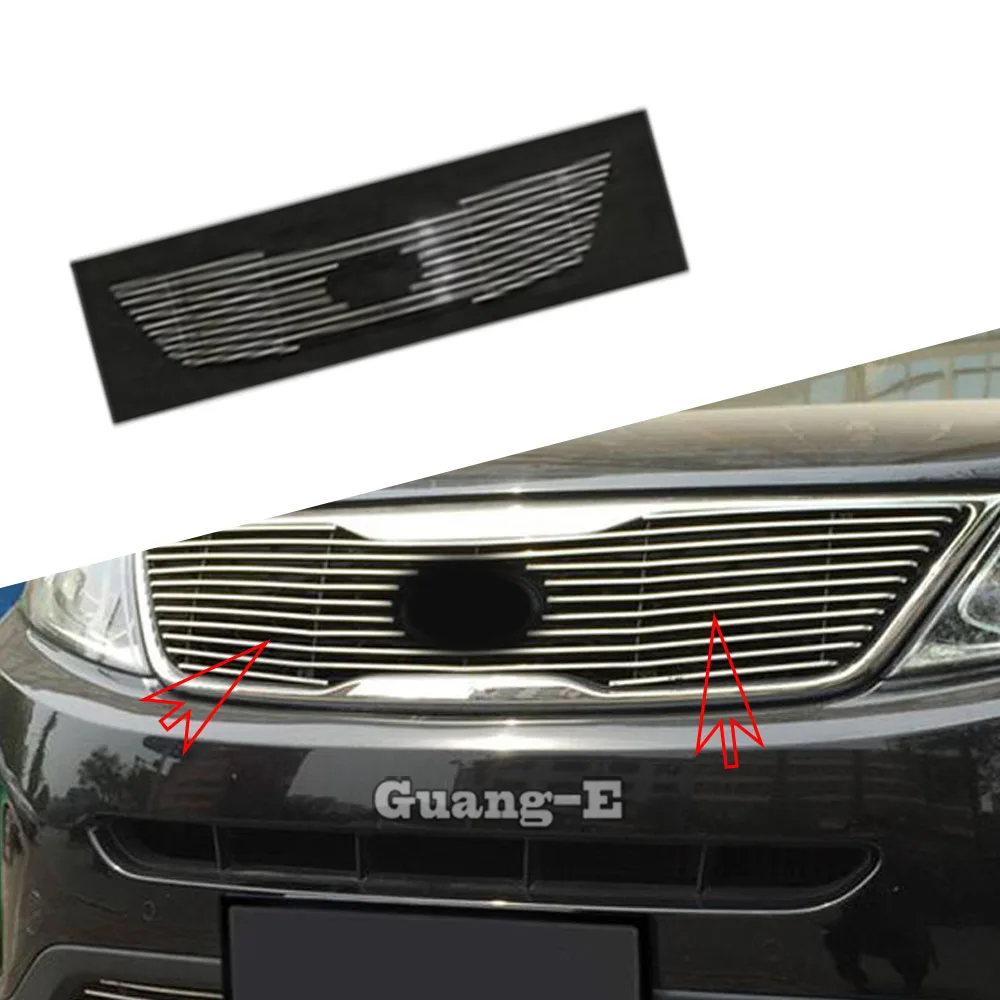 

Автомобильный детектор для Kia Sorento 2013 2014, металлический корпус, номерной знак, отделка, решетка для гонок, решетка для гриля, капоты, рамка, литьевые детали