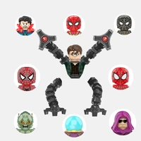 disney marvels spiderman no way home peter parker doctor octopus strange figures avengers building brick block toy kid gift