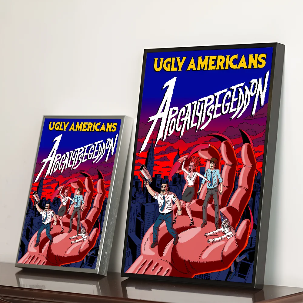 Художественный Самоклеящийся Постер U-образный Уродливый Американский