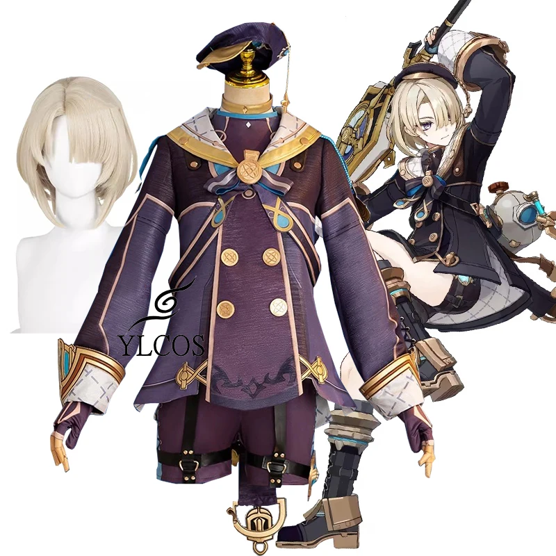 

Anime Game Genshin Impact Freminet Cosplay Costume Wig Halloween Party Costumes For Unisex Sets