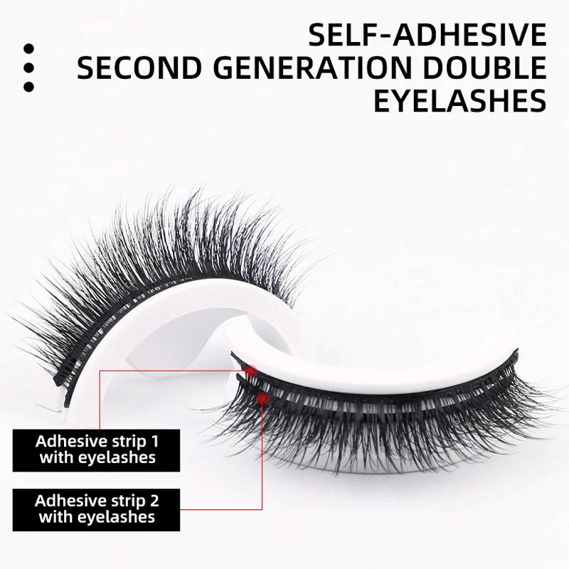 1/2 пар многоразовых самоклеящихся ресниц искусственные норковые ресницы толстые