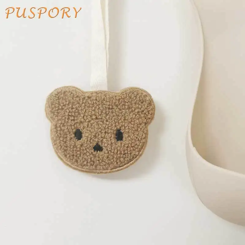 

Плюшевый мультяшный медведь, аксессуары для сумок для мамы, подвесной именной значок ручной работы, подвеска для подгузников для младенцев ...