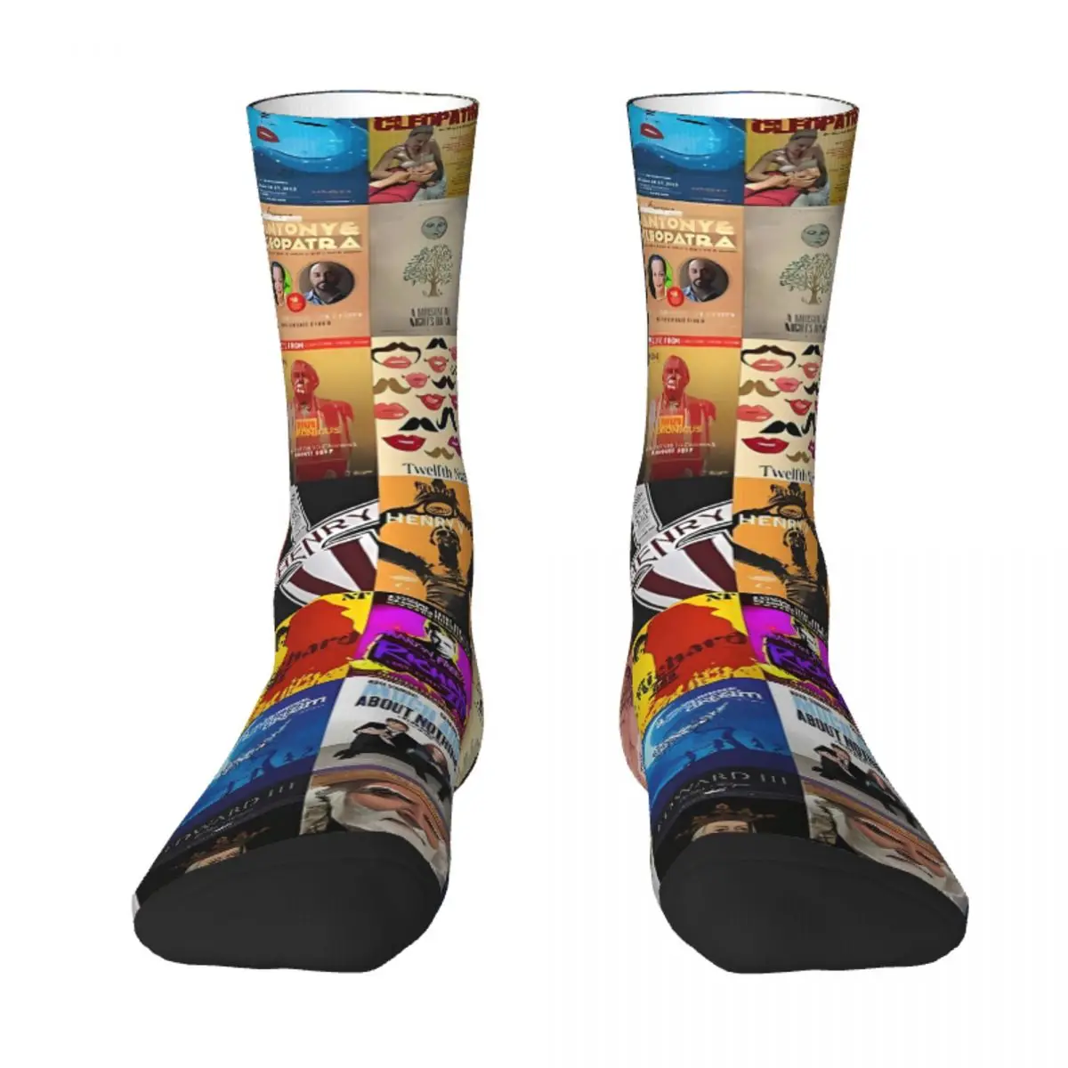 

Shakespeare Plays Sock Socks Men Women Polyester Stockings Customizable Hip Hop