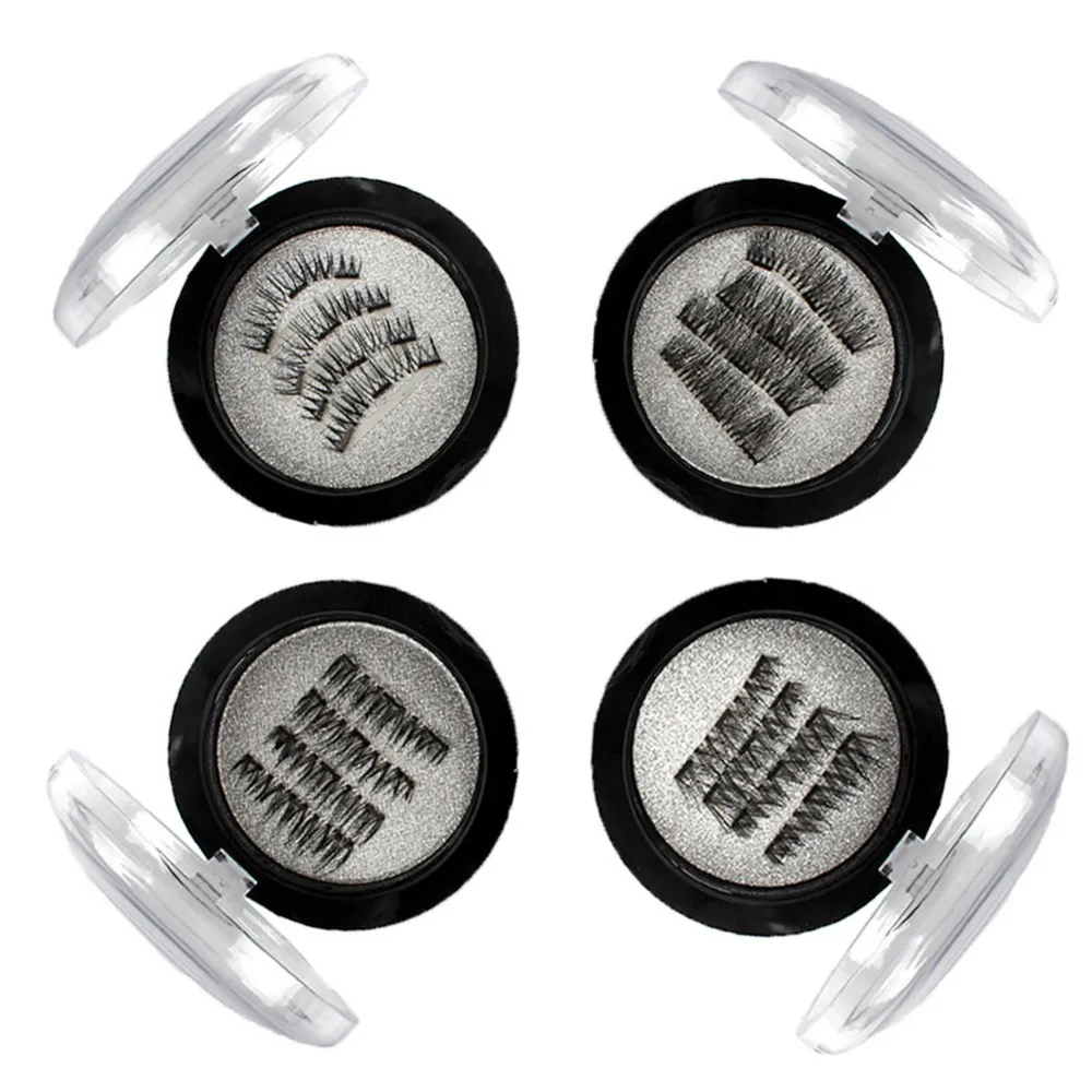 Ресницы Накладные магнитные с 3 магнитами многоразовые натуральные ультратонкие