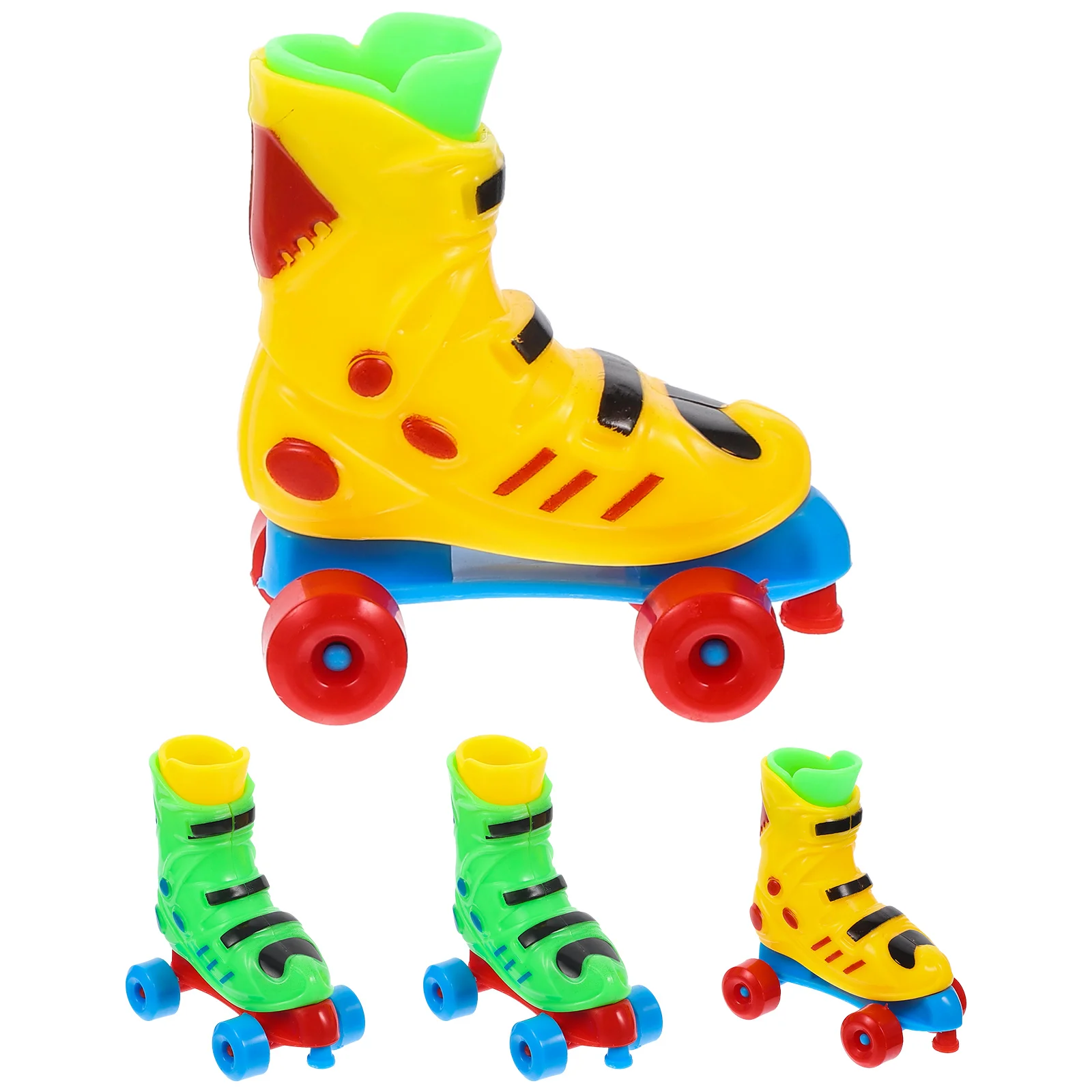 

2 Pair of Funny Finger Skate Skates Toy Finger Roller Skate Toy Novelty Roller Skate Toys