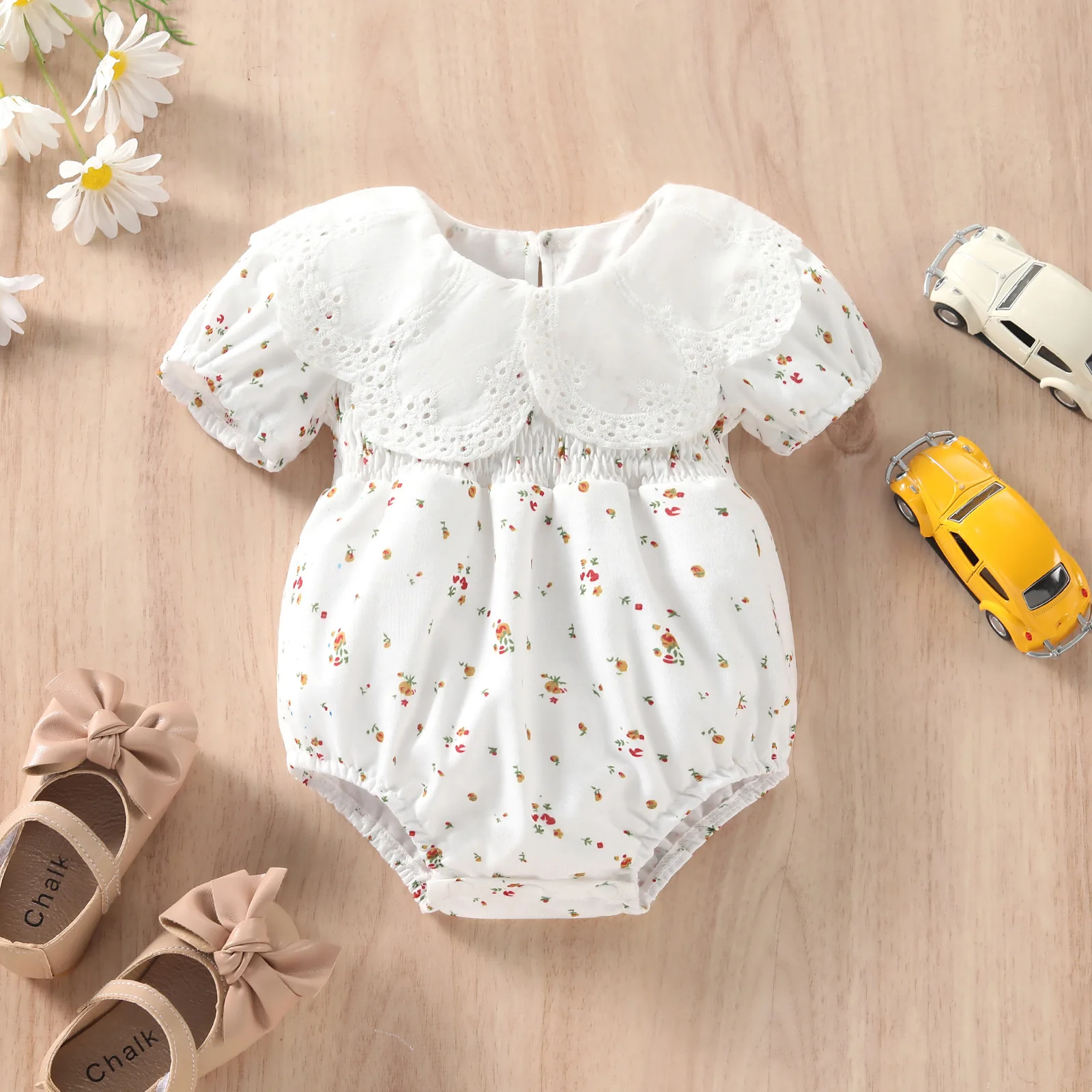 Collar Flower Small Floral Climbing Dress