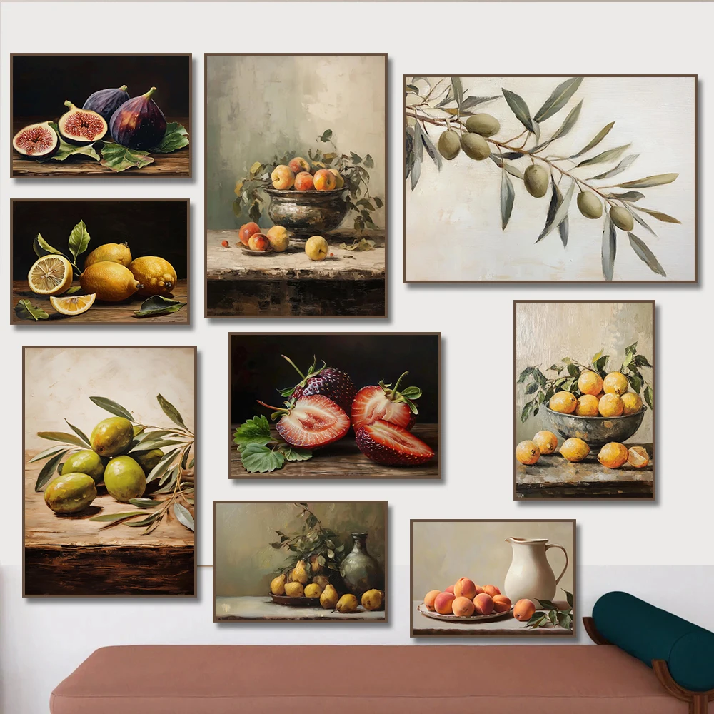 Печать на холсте &quotНатюрморт фруктов&quot