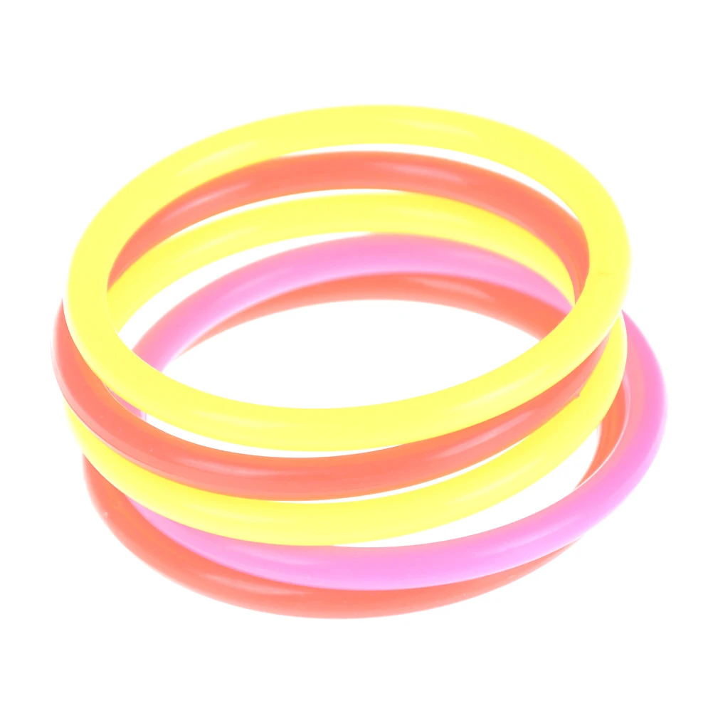 

5pcs 8cm Mini Game Throwing Hoop Cute Outdoor Colorful Plastic Hoopla Rings Throwing Circles for Children Kid Fun Sport Toy