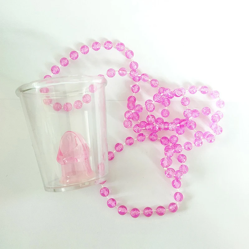

Bride To Be Cup Bachelorette Hen Party Team Bride Plastic Shot Glasses Drinking Cups Necklace For Wedding Bridal Shower Decor