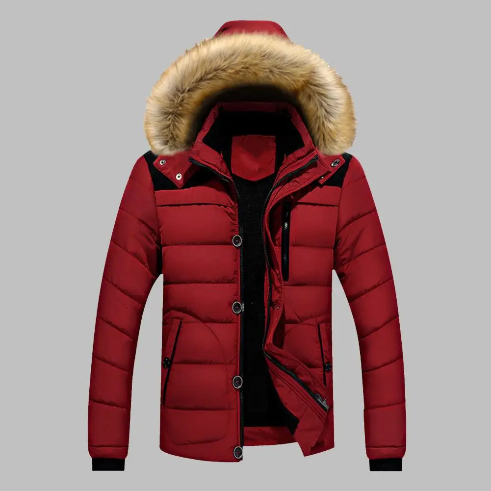 Fabulous Winter Jacket Single-breasted Down Coat Detachable Hat Casual Winter Down Coat  Great Stitching