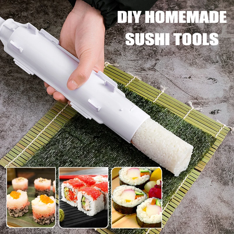 

1Pcs DIY Quick Sushi Making Molds Japanese Cooking Rice Milling Rice Rolling Set Vegetables Meat Rolls Meat Film Homemade Molds