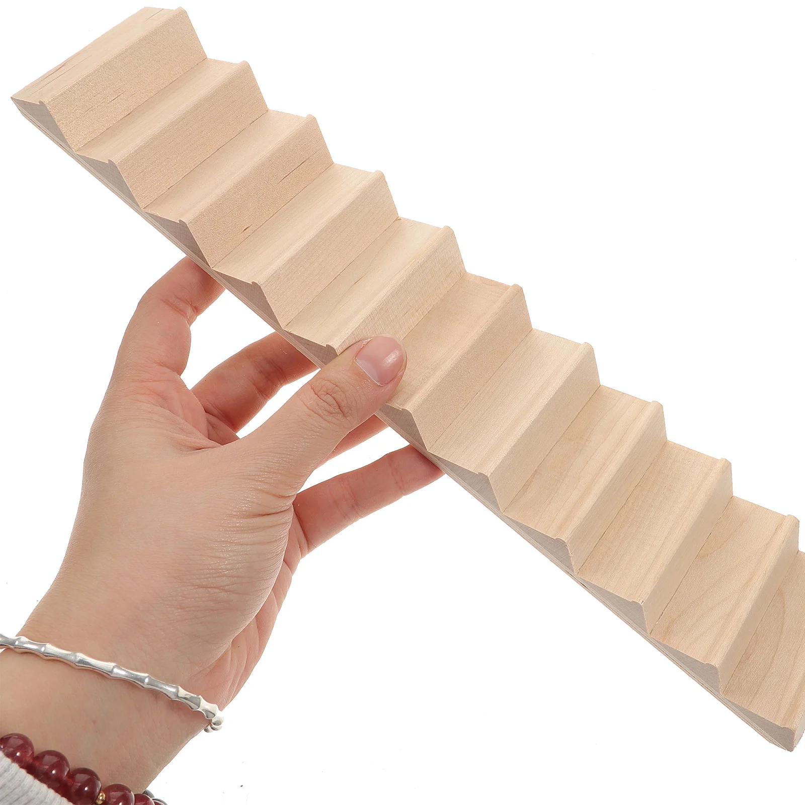 1 шт. 1/12 мини-купе лестница миниатюрная деревянная без поручней DIY аксессуар