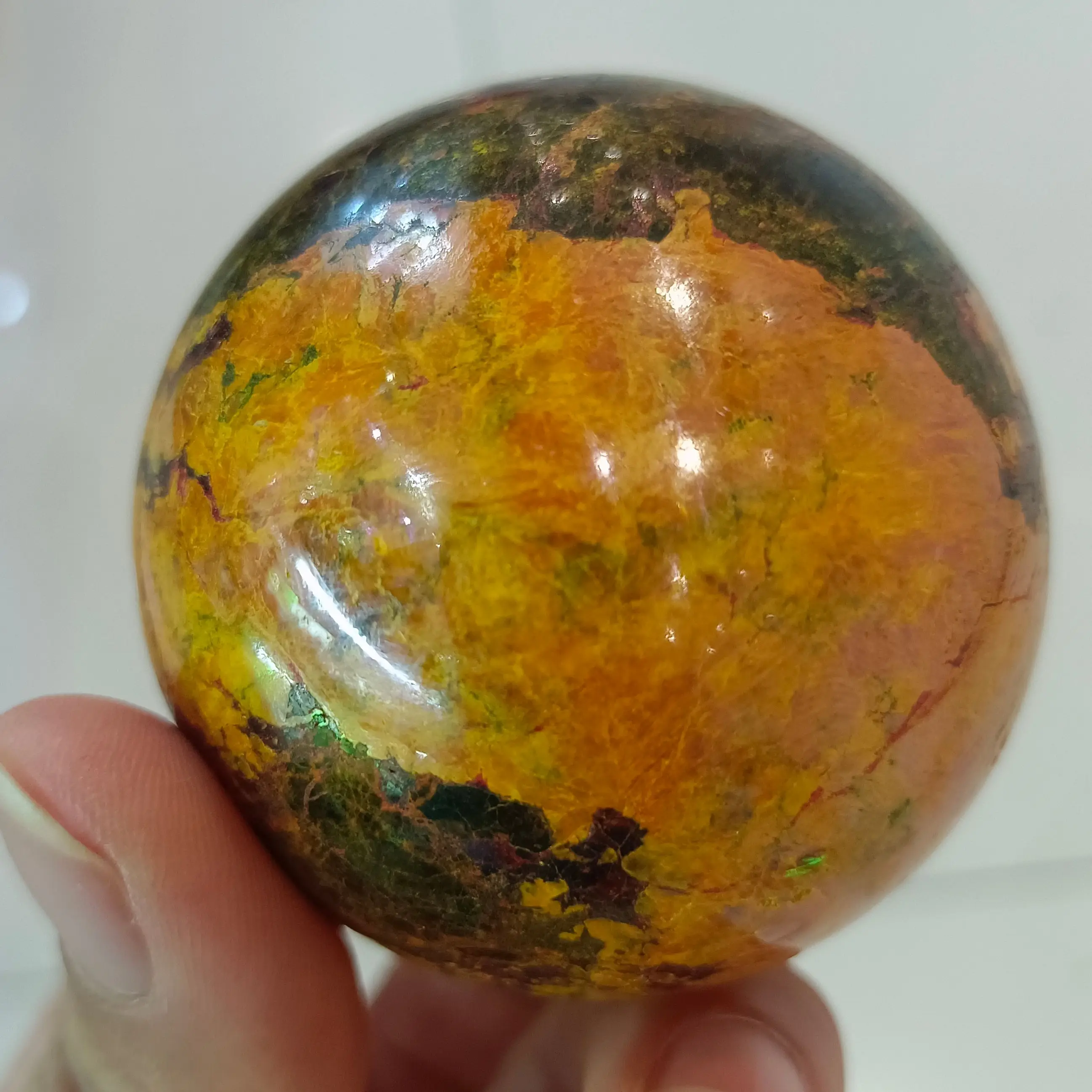 

Natural Realgar Stone Ball Hand Polished Crystal Energy Home Office Decoration Craft Gifts Reiki Healing