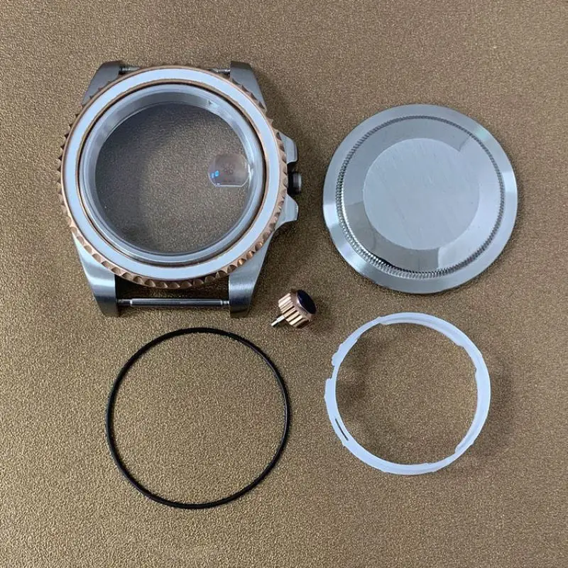 42mm SUB Watch Case Fits MIYOTO 8215 2813 Japan Automatic Movement 28.5mm-29mm Dial Sapphire Crystal Glass Men's Diving Cases