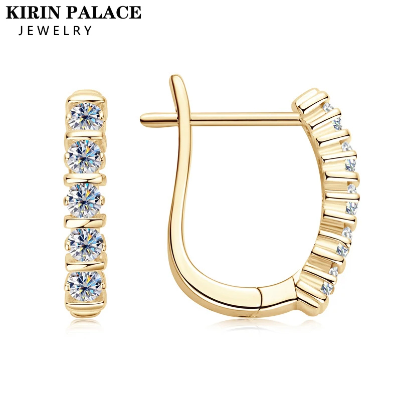 

Женские серьги-кольца из серебра 925 пробы, с искусственным бриллиантом