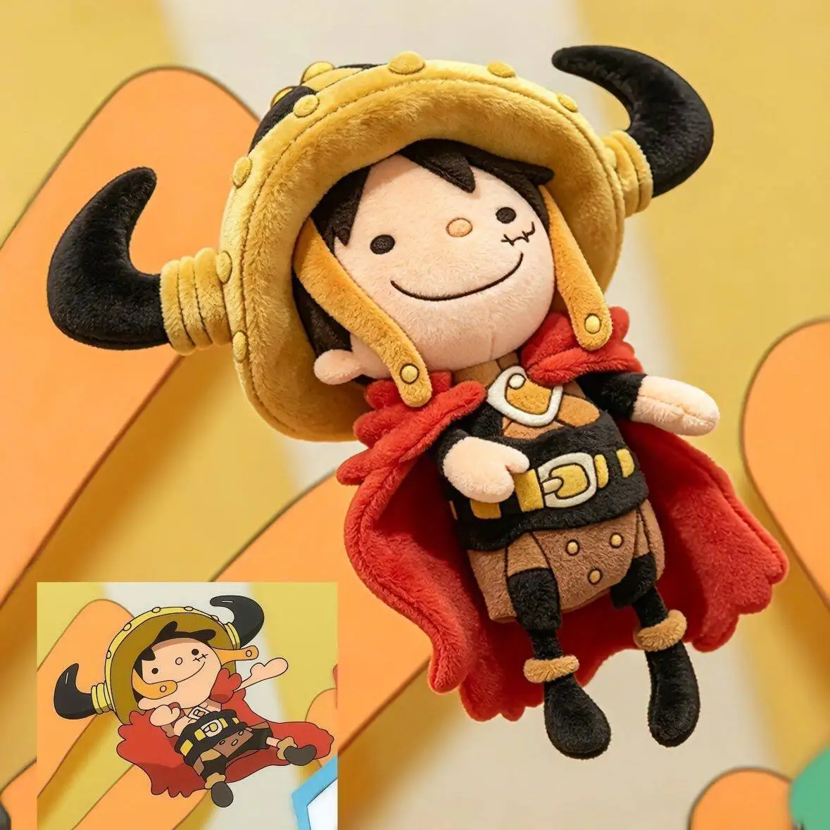 Фото Новинка: Плюшевая кукла Луффи и Зоро (One Piece), 10 см, милая мягкая игрушка, два дизайна, аниме-атрибутика, декор для дома, коллекционный подарок №3