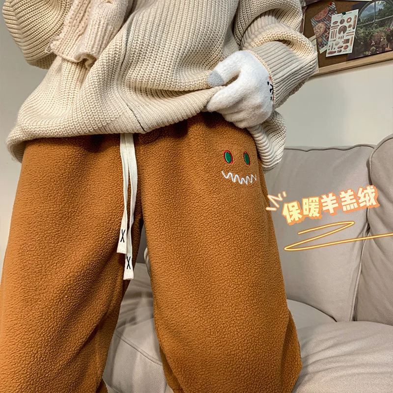 

Мужские брюки-джоггеры Privathinker из овечьей шерсти, новинка зимы 2022, большие размеры, теплые мешковатые мужские брюки, модные плотные мужские п...