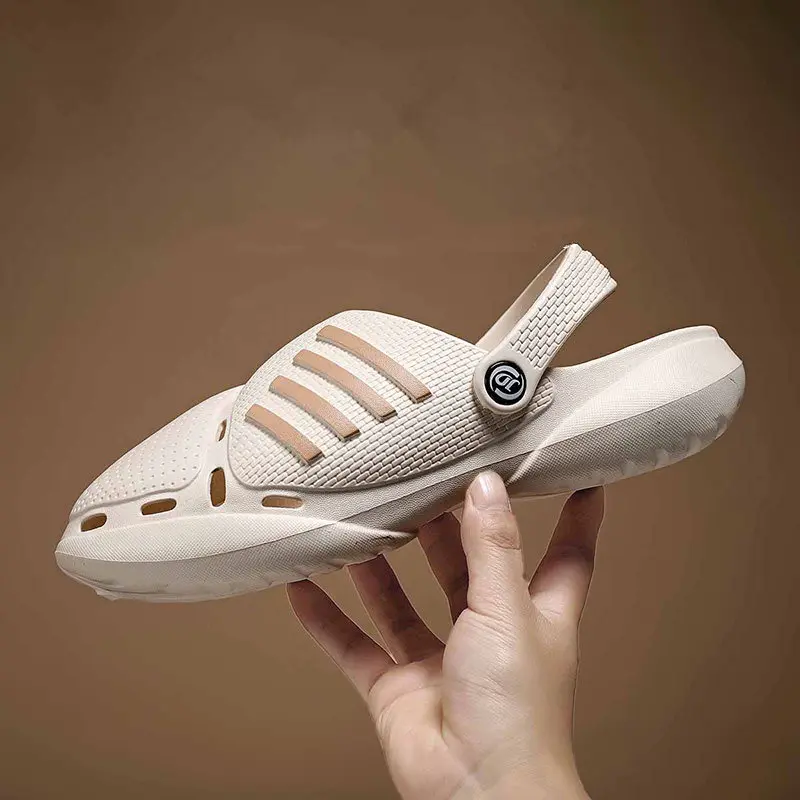 

2022 Men Summer Sandals Outdoor Fastion Clog Beach Shoes Flats Casual Eva Confortable Hole Slip On Slippers Fast Free Shipping