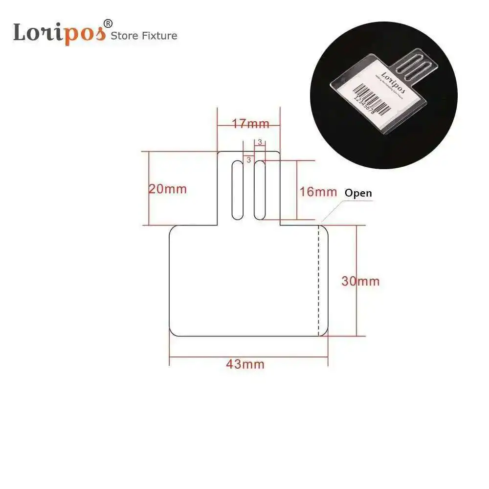 

Пластиковые держатели для ценников 50 шт.