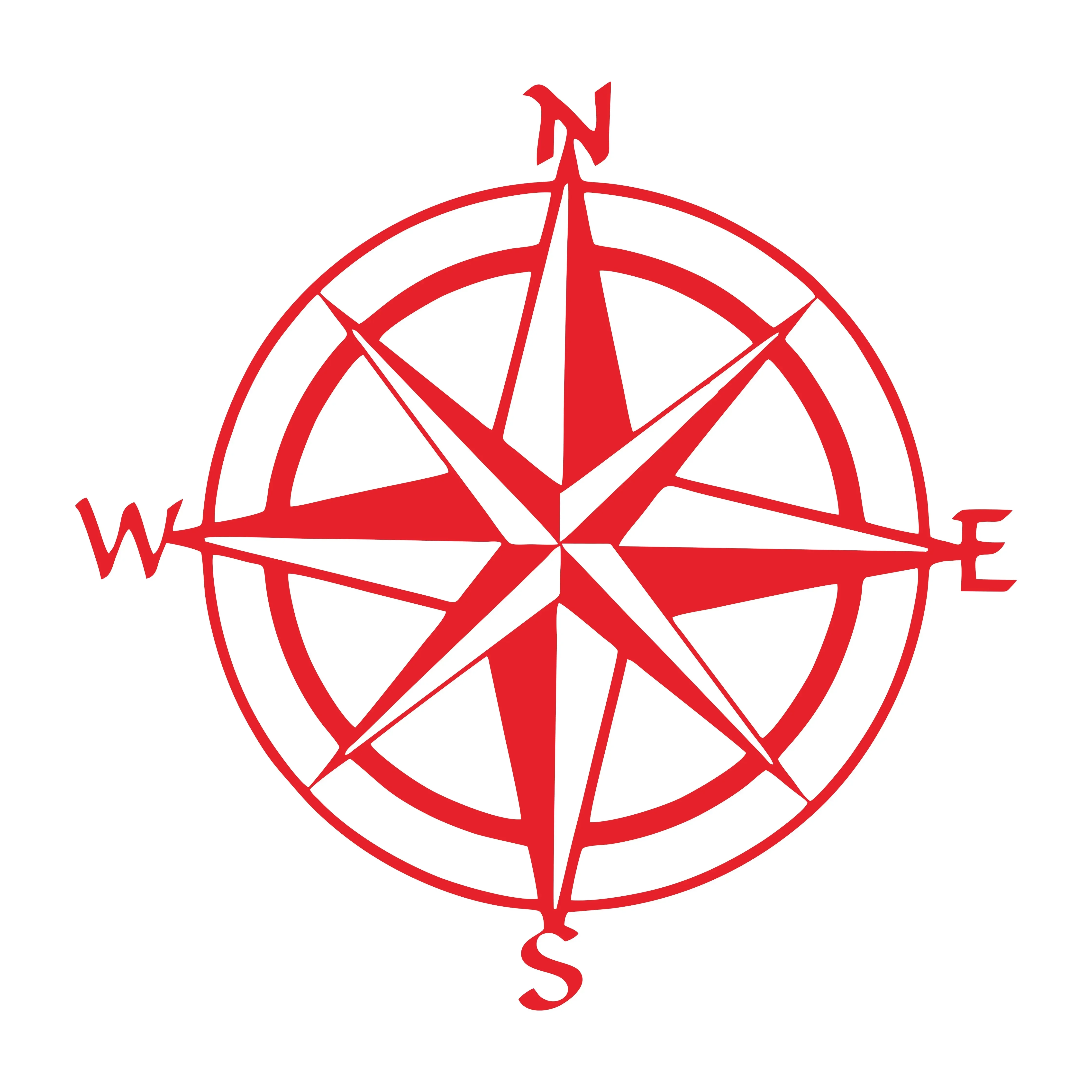 Личный Стайлинг автомобиля Открытый NSWE компас путешествия потерянный