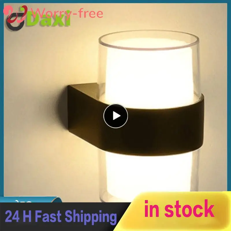 

Suitable For Outdoor Use Led Wall Light Dual-headed Led Wall Light Circular Design Garden Front Door Villa Up And Down Emitting