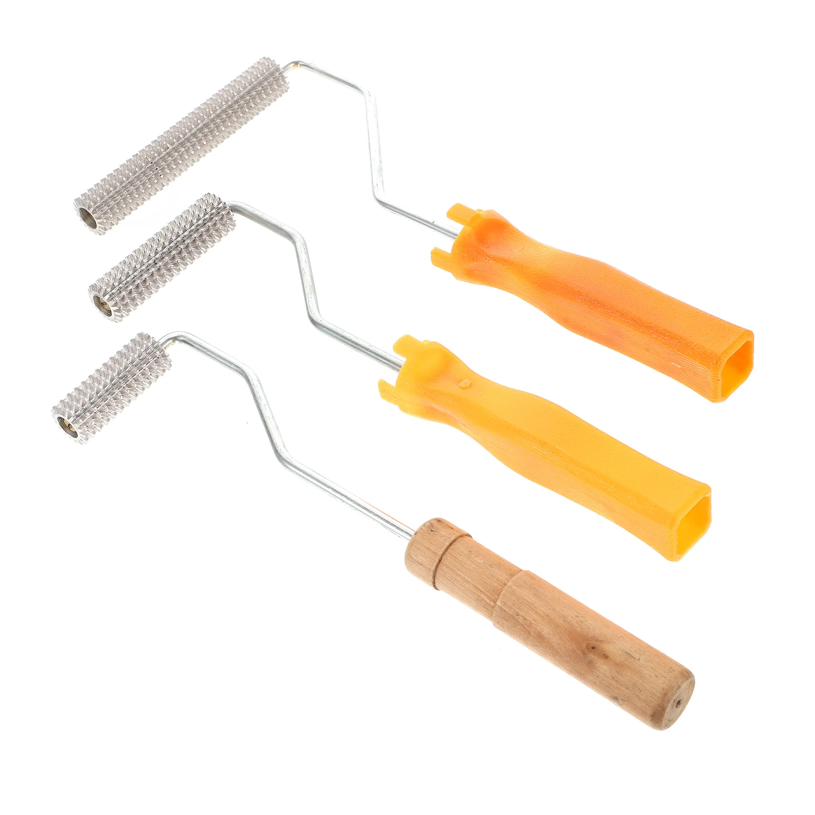 

1 Set 3Pcs Fiberglass Roller Tools Kit Resin Laminating Bubble Rollers (Silver)