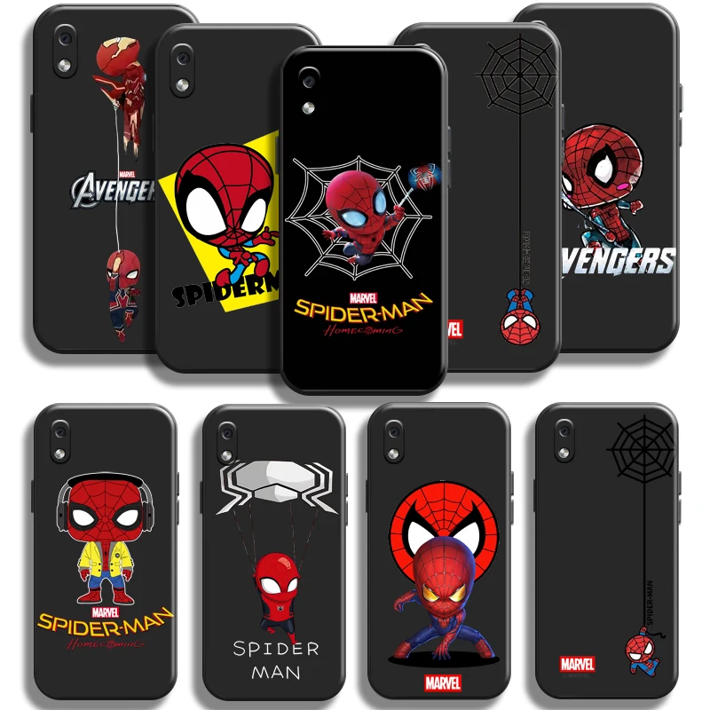 

Marvel Cartoon Spiderman Phone Case For Samsung Galaxy A10 A10S Funda Shockproof Cases TPU Shell Black Soft Cover Back