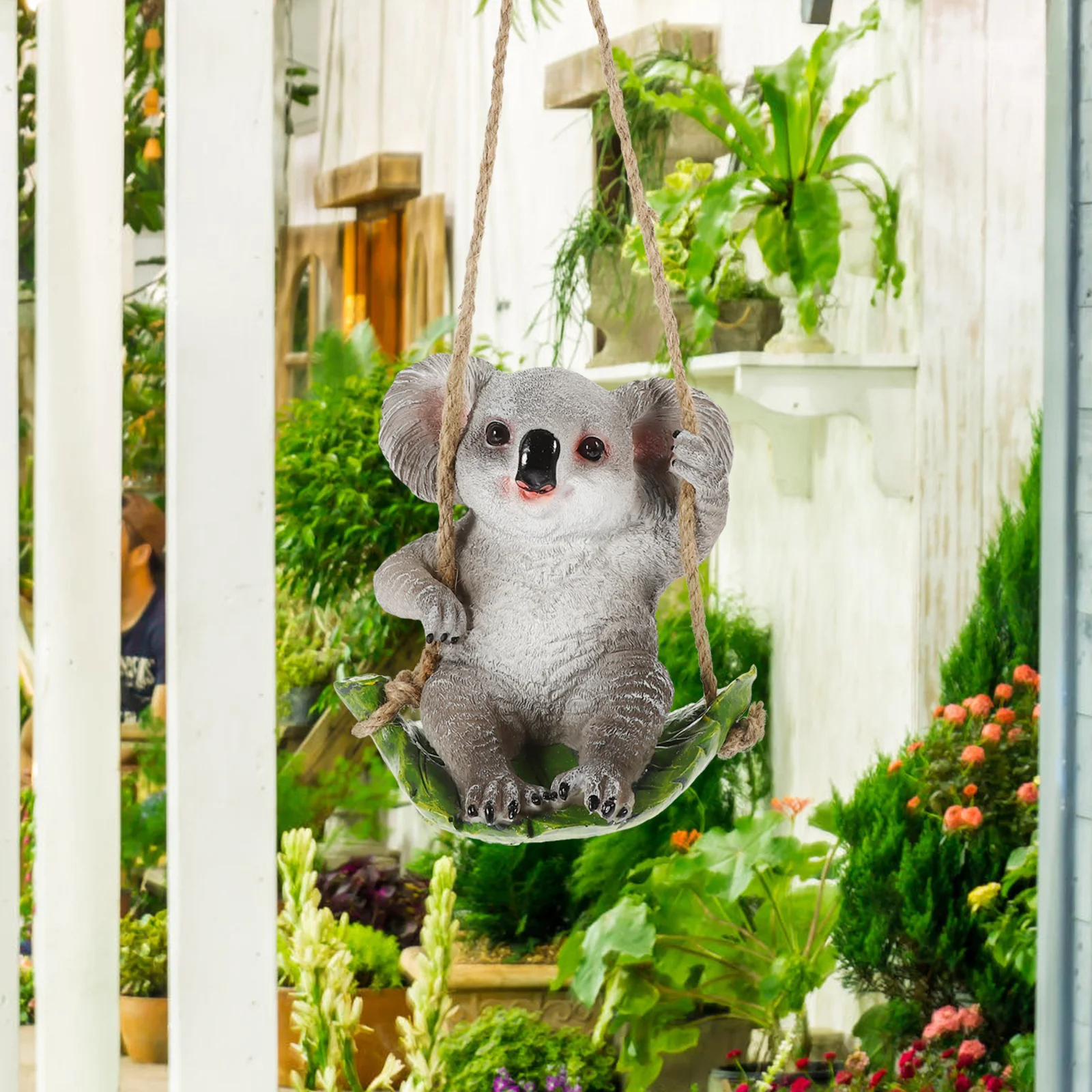 

Садовые принадлежности, декоративная подвесная статуя коала из смолы, восхитительная фигурка, компактный декор, ремесла для двора