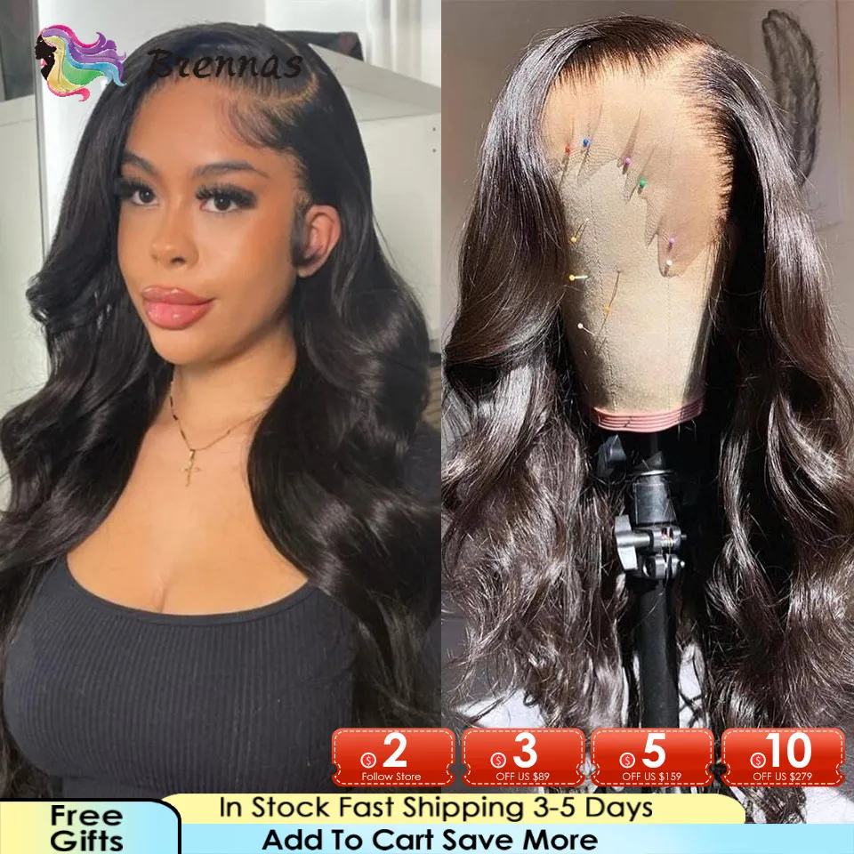 Body Wave Human Hair Lace Frontal Wig Body Wave Hair Wigs For Women Human Hair Preplucked Natural Color Peruvian Lace Front Wigs