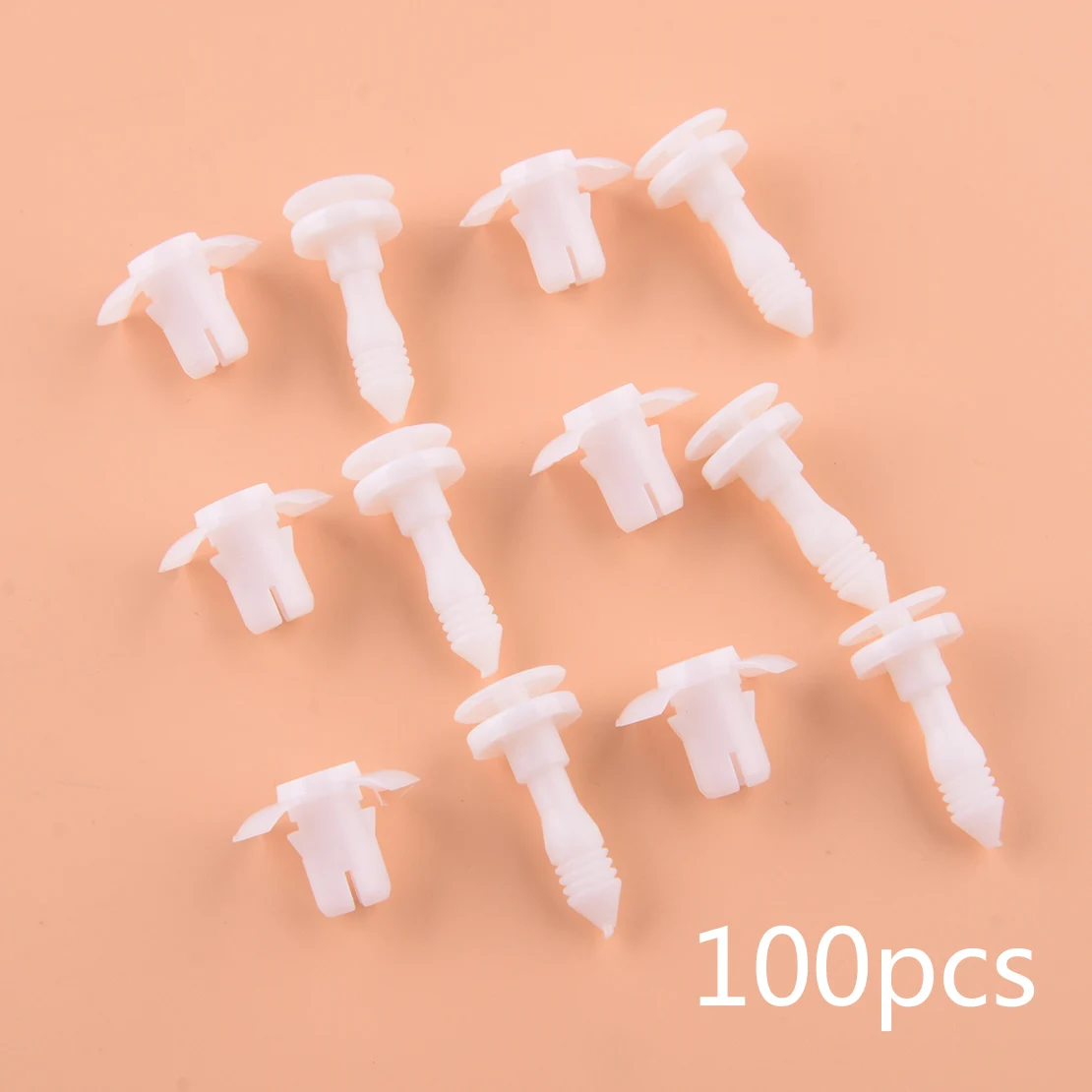 

100Pcs Car Door Lower Trim Panel Retainer Push Clip Pin Rivet Fastener Fit for Ford Lincoln Town W704958S300 A19511 Accessories