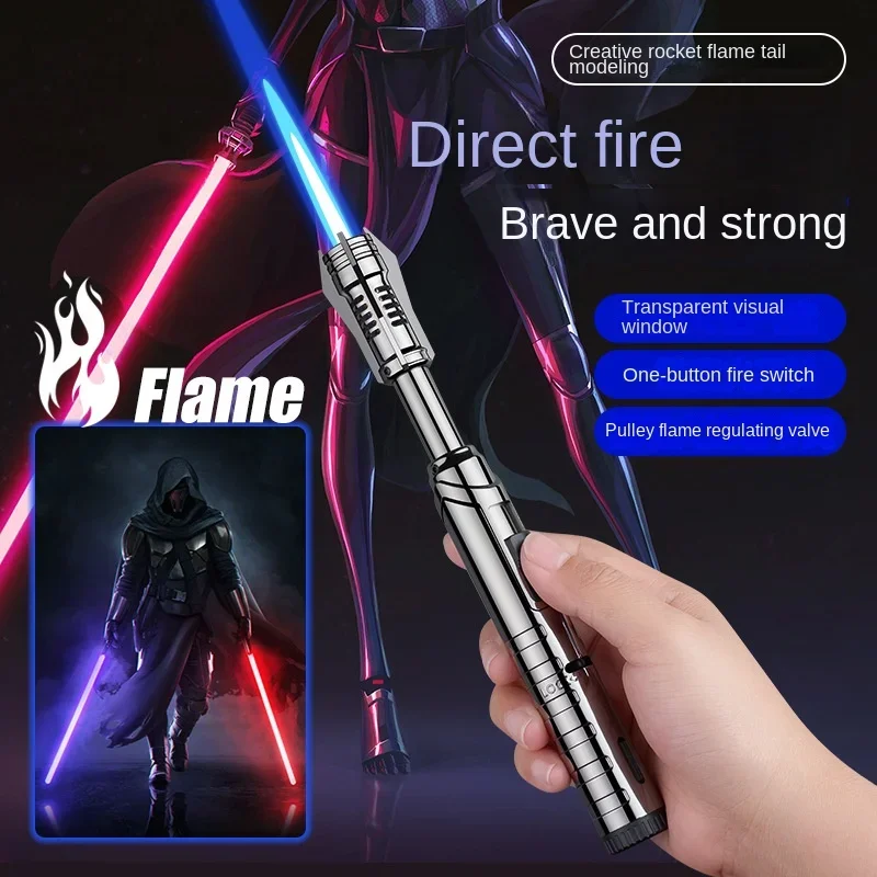 Необычные турбо-зажигалки металлическая ветрозащитная Зажигалка для сигар