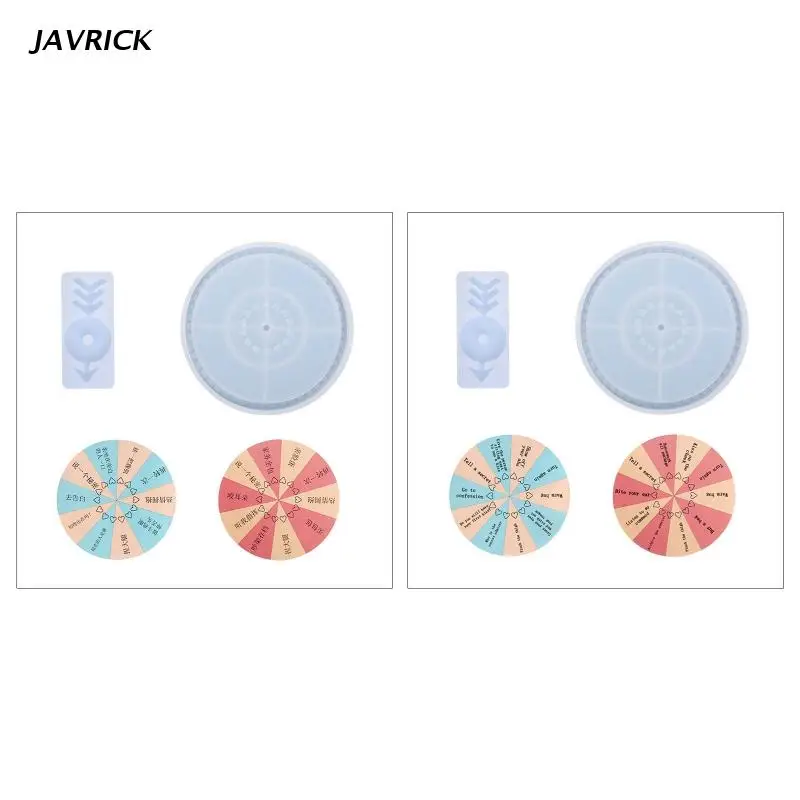 

Силиконовая форма для изготовления колеса-рулетки из эпоксидной смолы, "Истина или смех"