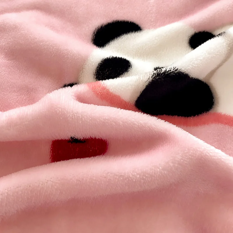 Бархатное постельное белье Bonenjoy симпатичная панда простыня для зимы