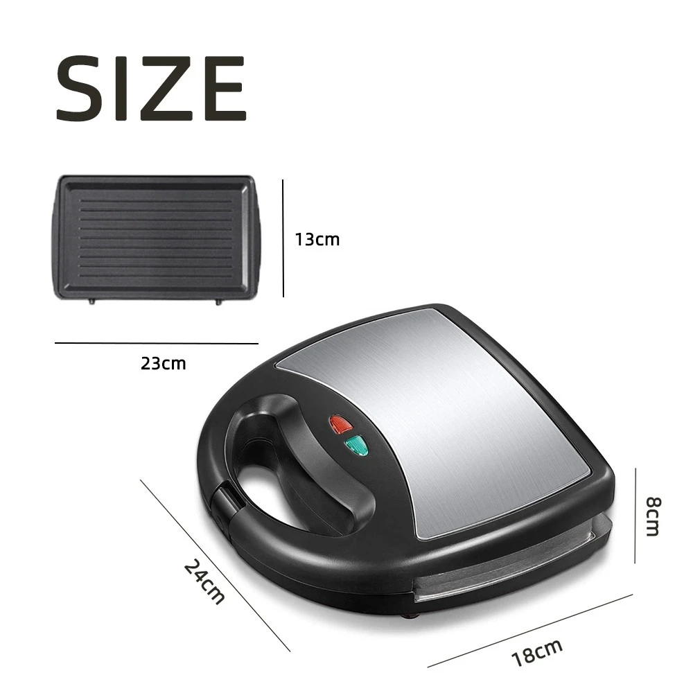 Пресс для сэндвичей 3 в 1 машина вафель и стейков тостер 750 Вт с съемными