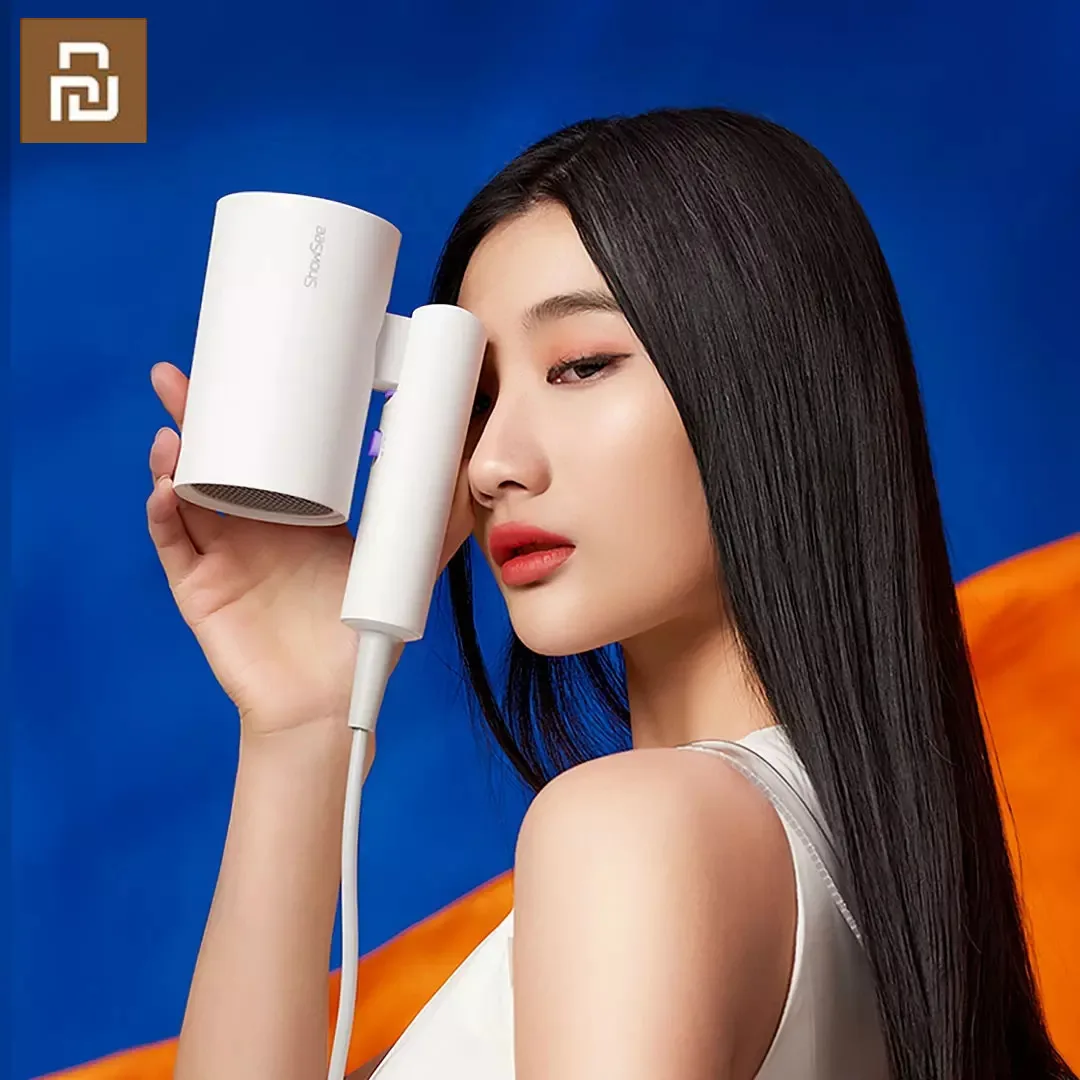 Secador de Cabelo Cuidados com os Cabelos Xiaomi Youpin Showsee Negativo 1800w Secagem Rápida Portátil Difusor Ionic Dobrável a4 Íon