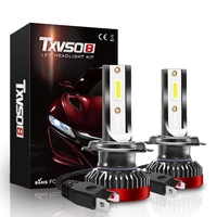txvso8 mini h7 led headlight bulb 12v auto 80w diode car lamps 6000k universal 360 degree cob bulbs 8000lm bombillas led coche